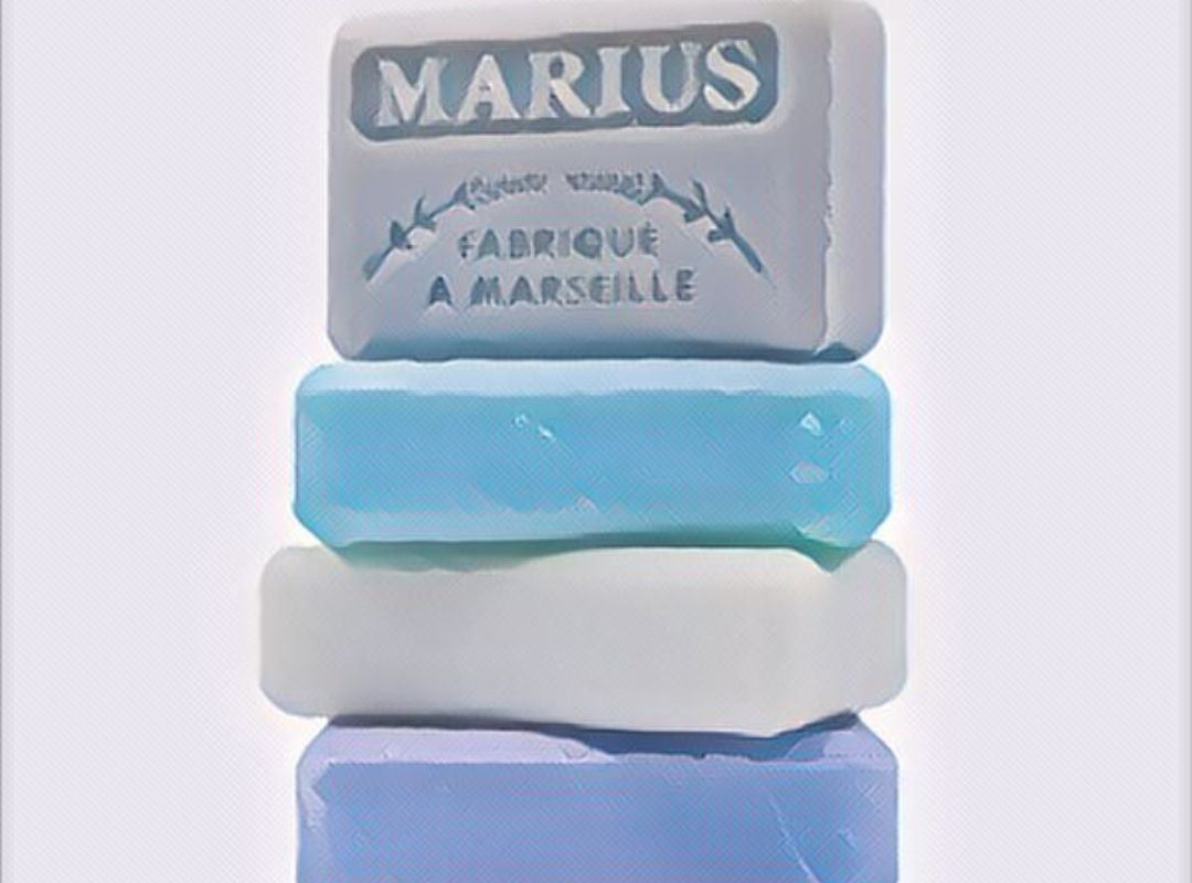 French Markets soap stacked
